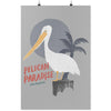 Pelican Paradise Grey Poster-CA LIMITED