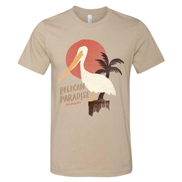 Pelican Paradise Heather Tan Tee-CA LIMITED