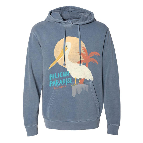 Pelican Paradise Light Blue Hoodie-CA LIMITED