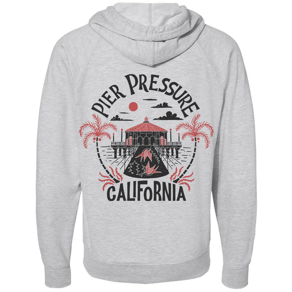 Pier Pressure Raglan Zipper Hoodie-CA LIMITED