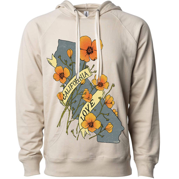 Poppies CA Love Raglan Hoodie-CA LIMITED