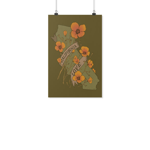 Poppy CA Love Olive Poster-CA LIMITED