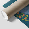 Poppy Quail Eden Blue Poster-CA LIMITED