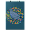 Poppy Quail Eden Blue Poster-CA LIMITED