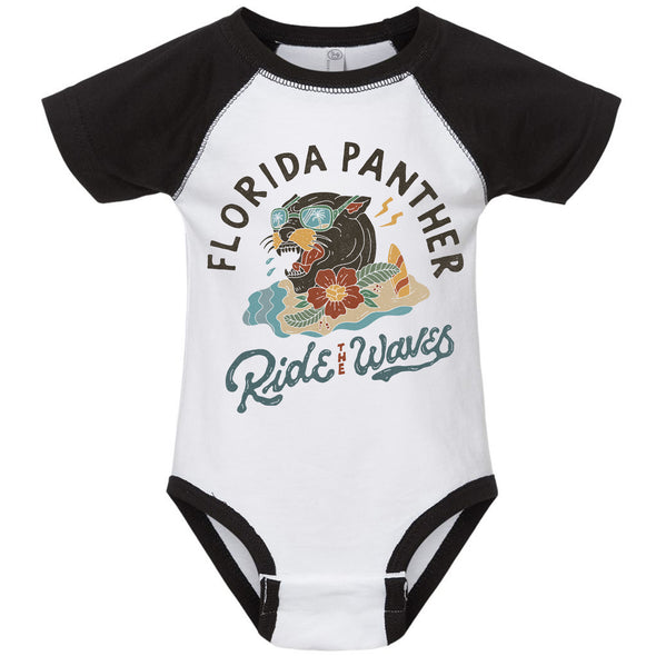 Florida Panther Baseball Baby Onesie