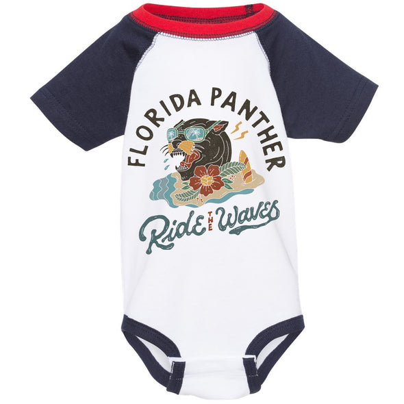 Florida Panther Baseball Baby Onesie