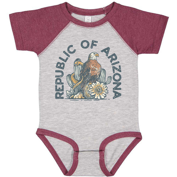 Republic of Arizona Baseball Baby Onesie-CA LIMITED