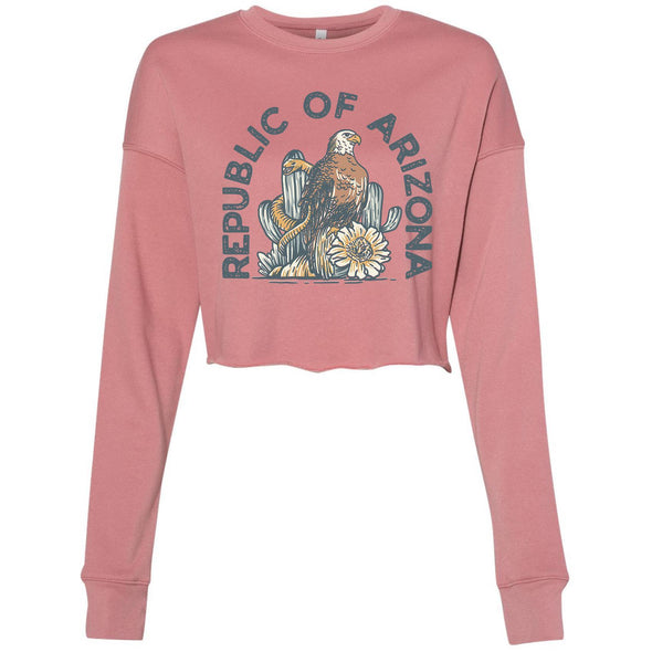 Republic of Arizona Cropped Sweater-CA LIMITED