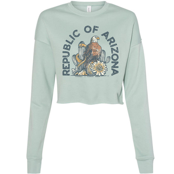 Republic of Arizona Cropped Sweater-CA LIMITED