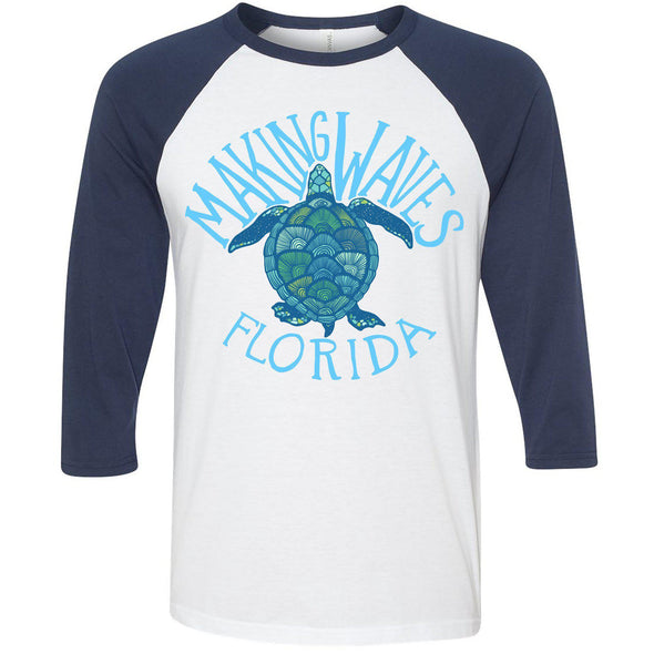 Sea Turtle FL Baseball Tee-CA LIMITED