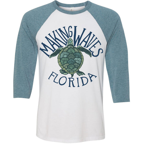 Sea Turtle FL Baseball Tee-CA LIMITED