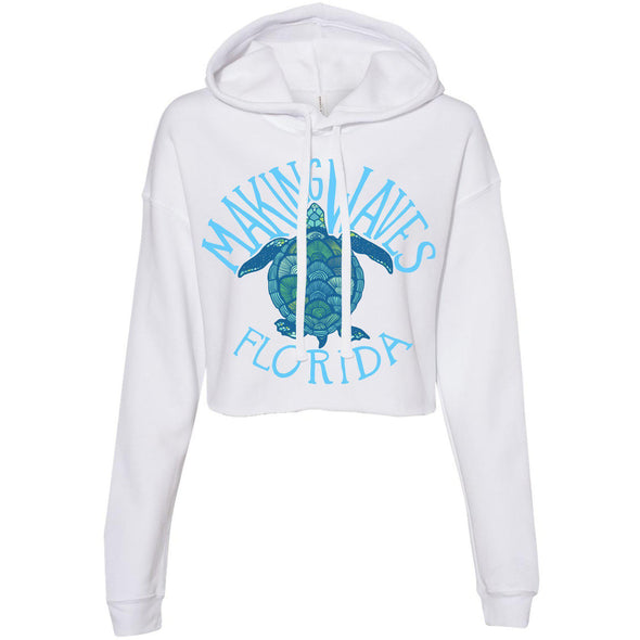 Sea Turtle FL Cropped Hoodie-CA LIMITED