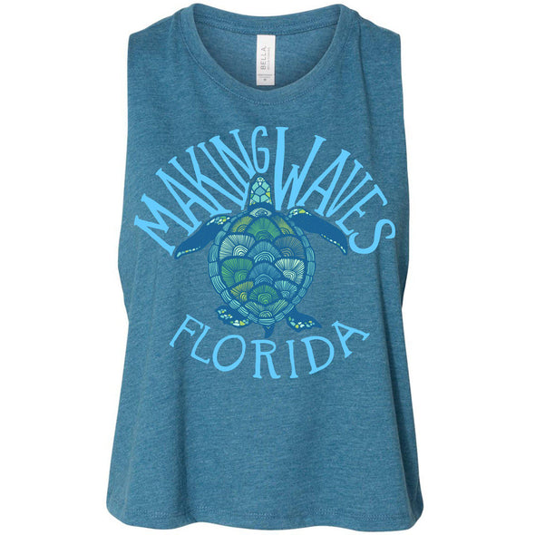 Sea Turtle FL Cropped Tank-CA LIMITED