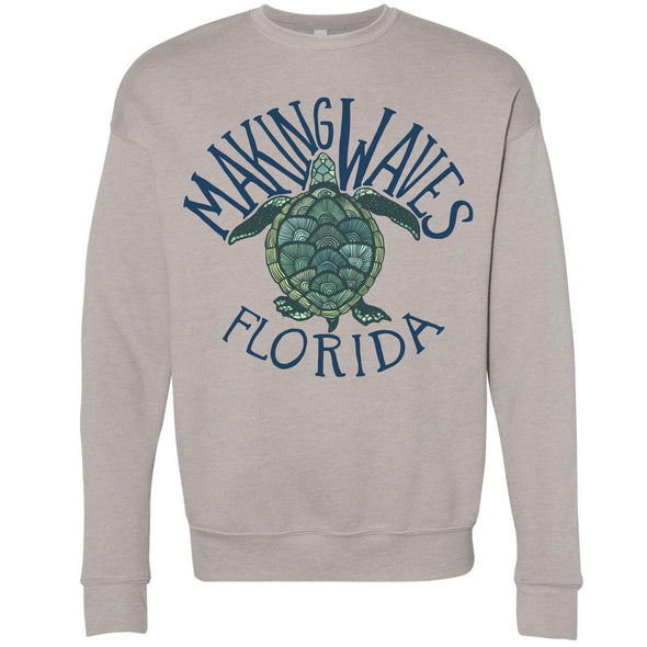 Sea Turtle FL Drop Shoulder Sweater-CA LIMITED