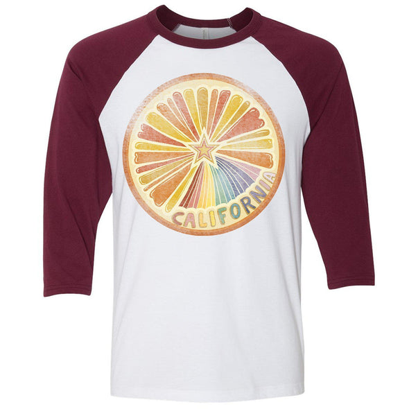 Starburst Orange Baseball Tee-CA LIMITED