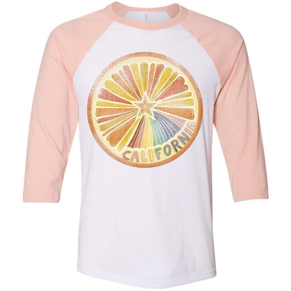 Starburst Orange Baseball Tee-CA LIMITED