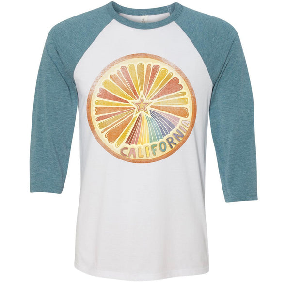 Starburst Orange Baseball Tee-CA LIMITED