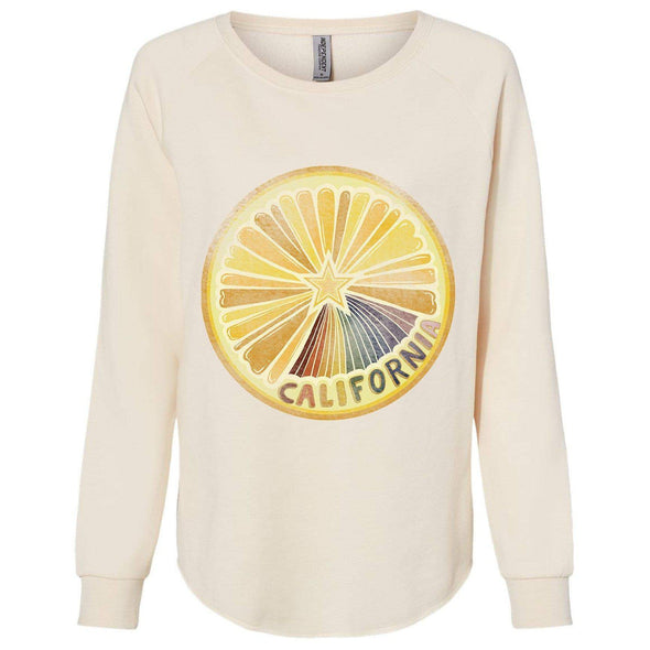 Starburst Orange Crewneck Sweatshirt-CA LIMITED