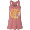 Starburst Orange Flowy Tank-CA LIMITED