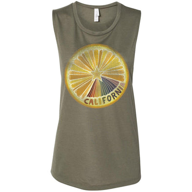 Starburst Orange Muscle Tank-CA LIMITED