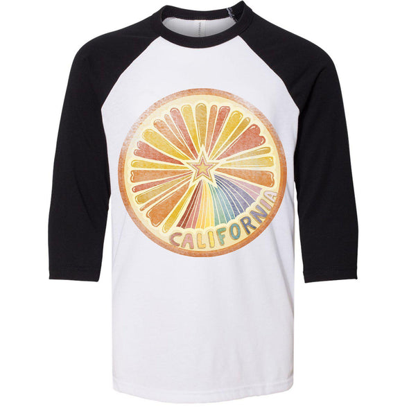 Starburst Orange Youth Baseball Tee-CA LIMITED