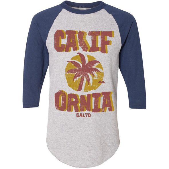 Sunset CA Love Baseball Tee-CA LIMITED