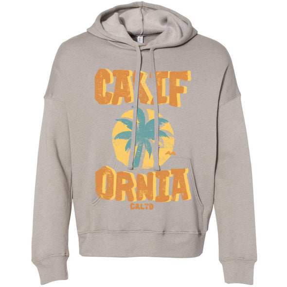 Sunset CA Love Drop Shoulder Hoodie-CA LIMITED