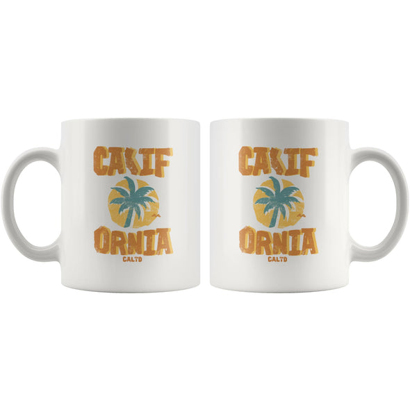 Sunset CA Love Orange Ceramic Mug-CA LIMITED