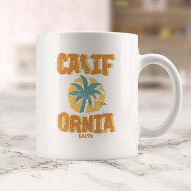 Sunset CA Love Orange Ceramic Mug-CA LIMITED