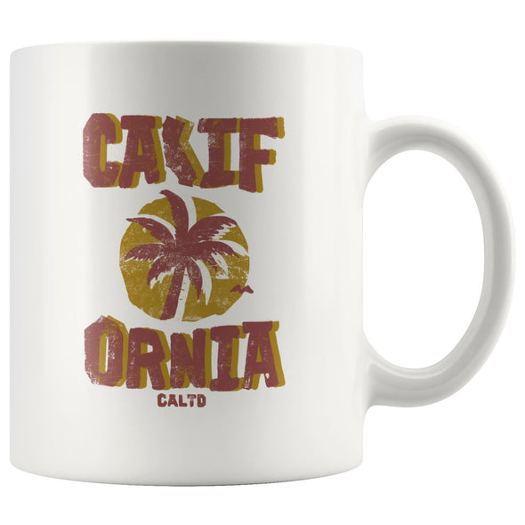 Sunset CA Love Red Ceramic Mug-CA LIMITED