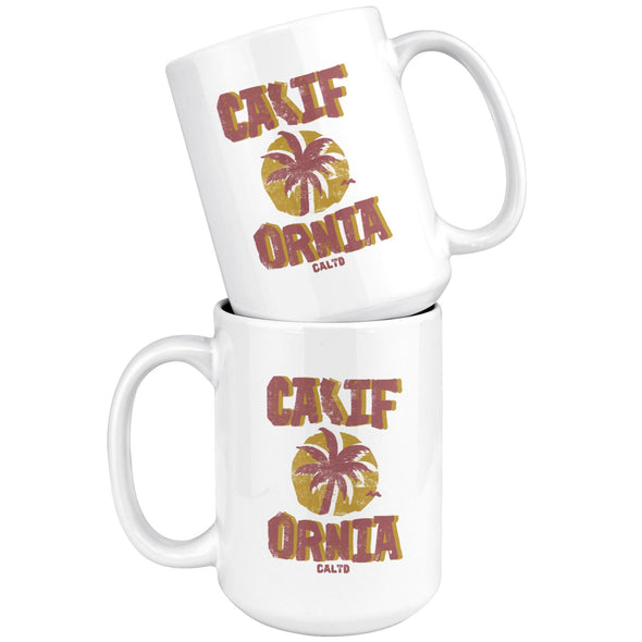 Sunset CA Love Red Ceramic Mug-CA LIMITED