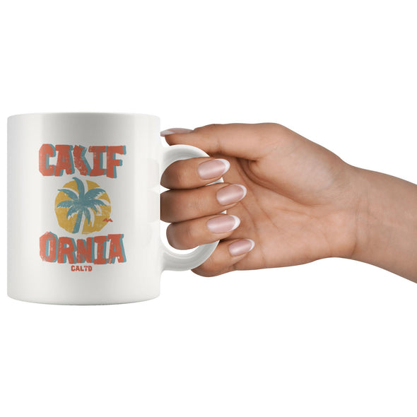 Sunset CA Love Rose Peach Ceramic Mug-CA LIMITED