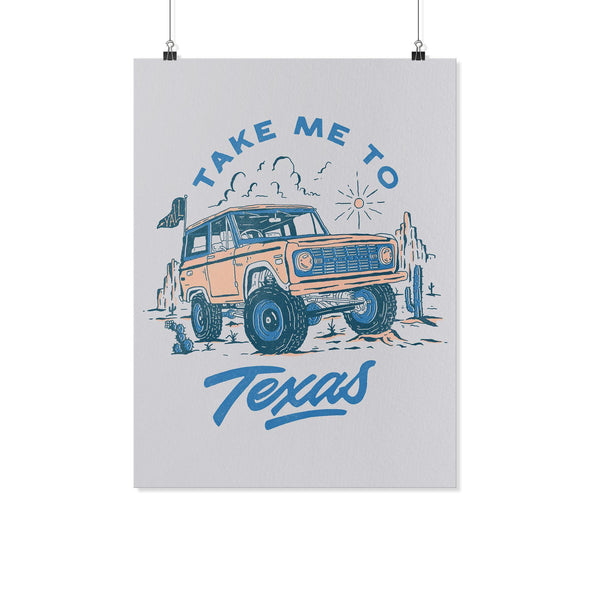 Take Me TX Grey Poster-CA LIMITED