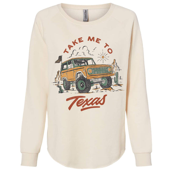 Take Me Tx Crewneck Sweatshirt-CA LIMITED