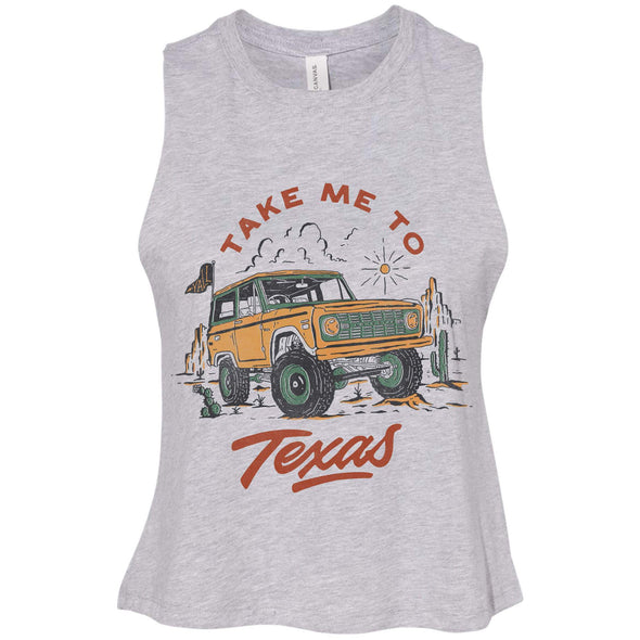 Take Me Tx Crop Tank-CA LIMITED