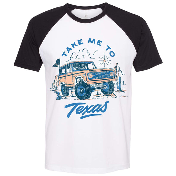 Take Me Tx Raglan Tee-CA LIMITED