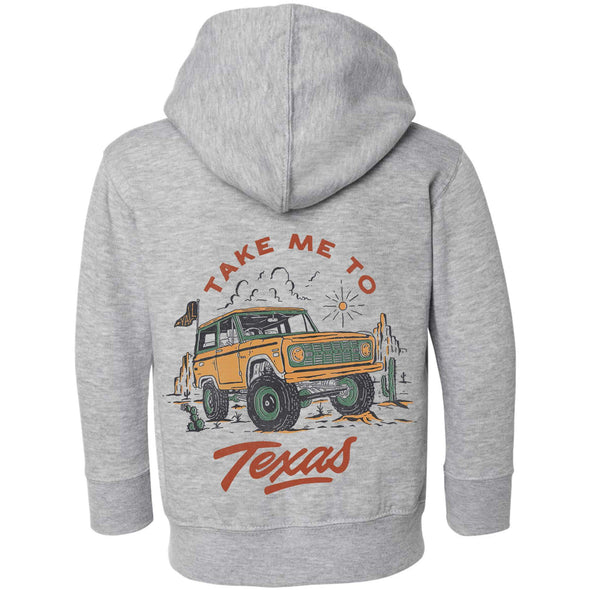 Take Me Tx Toddlers Zip Up Hoodie-CA LIMITED