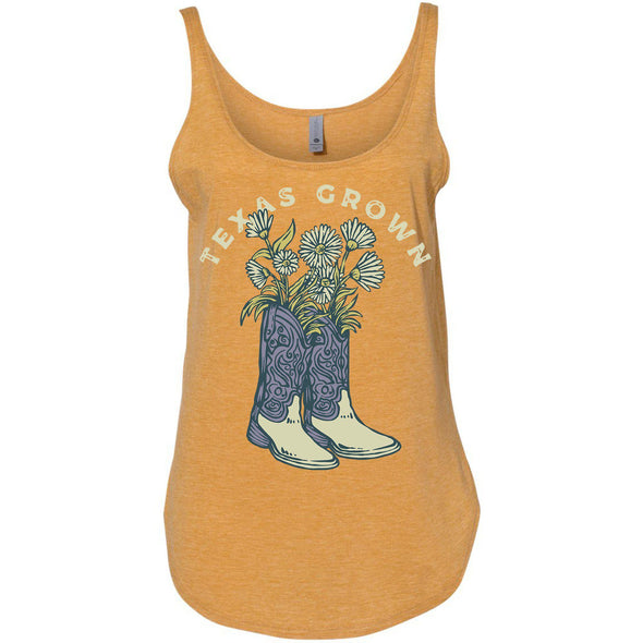 Texas Grown Side Slit Tank-CA LIMITED