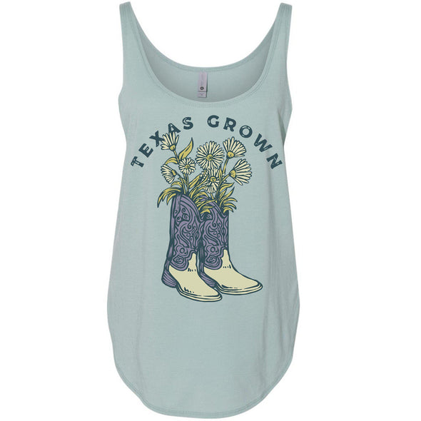 Texas Grown Side Slit Tank-CA LIMITED