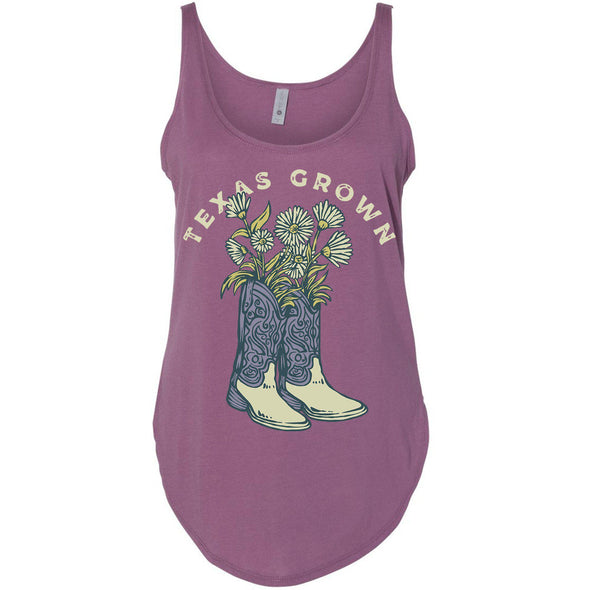 Texas Grown Side Slit Tank-CA LIMITED