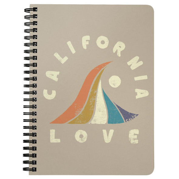 Wave CA Love Cream Spiral Notebook-CA LIMITED