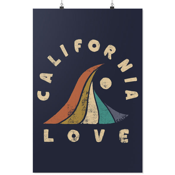 Wave CA Love Navy Poster-CA LIMITED