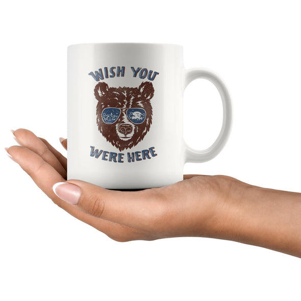 Wish You Were Here Blue Glasses Mug-CA LIMITED