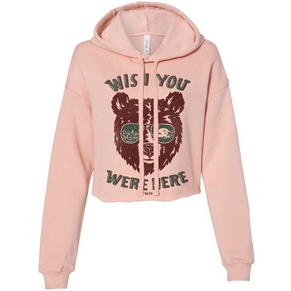 Wish You Were Here Cropped Hoodie-CA LIMITED