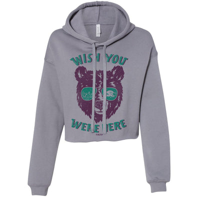 Wish You Were Here Cropped Hoodie-CA LIMITED