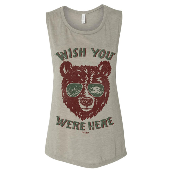 Wish You Were Here Muscle Tank-CA LIMITED