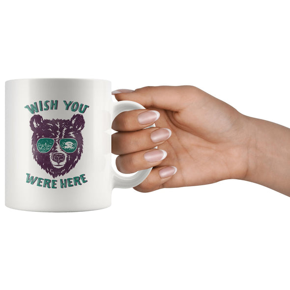 Wish You Were Here Teal Glasses Mug-CA LIMITED