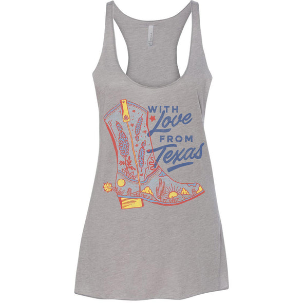 With Love TX Racerback Tank-CA LIMITED