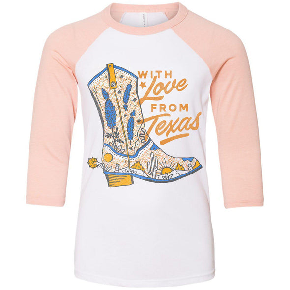 With Love TX Youth Baseball Tee-CA LIMITED