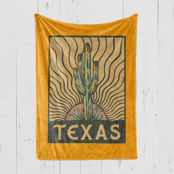 Desert Sunset Texas Blanket